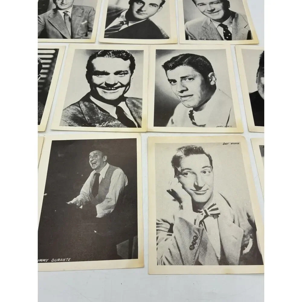 Vintage Arcade Card Lot – 11 Golden Age Comedy & TV Personalities